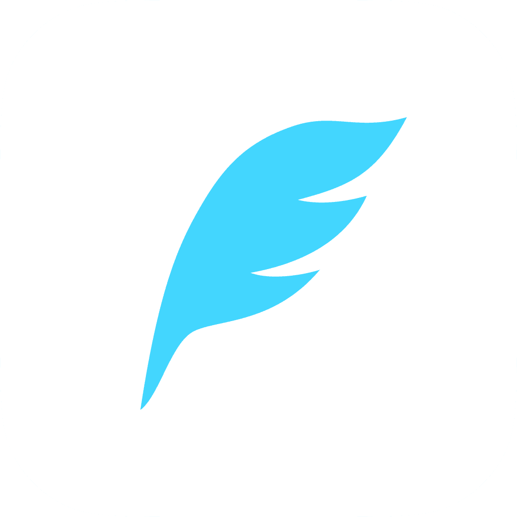 Logo for feather